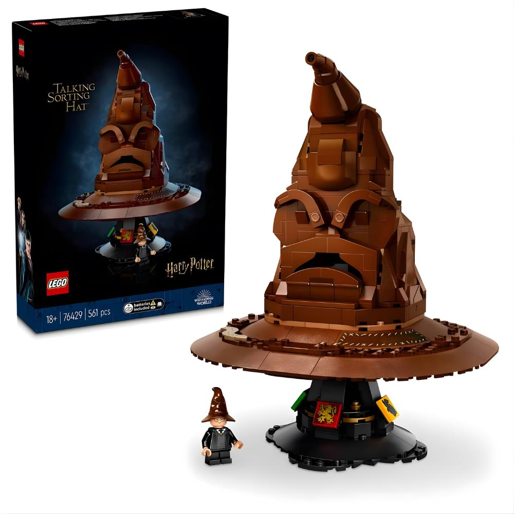 LEGO Harry Potter Konuşan Seçmen Şapka 76429 - Yetişkin Harry Potter Hayranları için Koleksiyonluk Yaratıcı Model Yapım Seti (561 Parça)