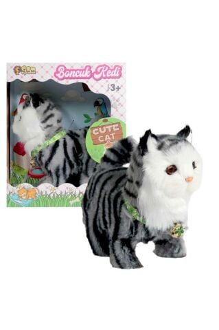 Sesli Hareketli Pilli Boncuk Kedi