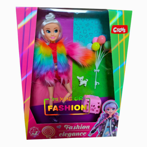 Moda Aksesuarlı Oyuncak Bebek 11,5 İnç