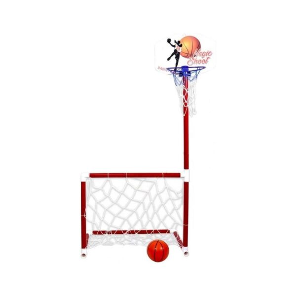 Oyuncak Portatif Kale ve Basket Potası (2 Si 1 Arada)