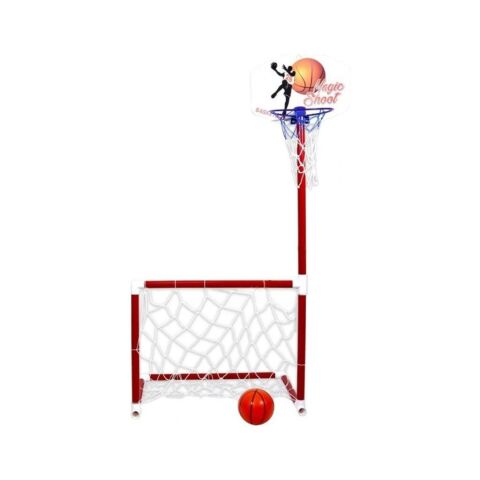 Oyuncak Portatif Kale ve Basket Potası (2 Si 1 Arada)