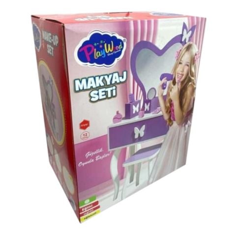 Kutuda Ahşap Makyaj Seti