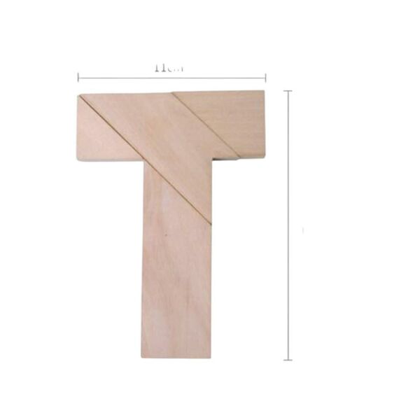 Ahşap T Tangram Puzzle