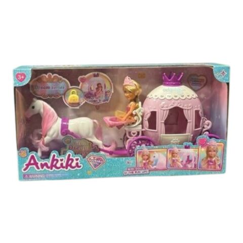 Mini Dolls Ankiki Atlı Araba Seti