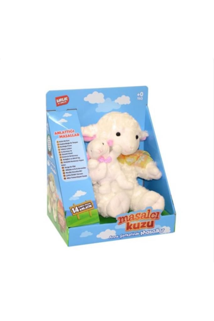 Masal Anlatan Kuzu Yavrulu Peluş Oyuncak
