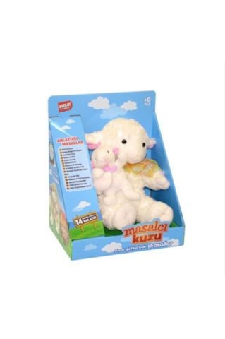 Masal Anlatan Kuzu Yavrulu Peluş Oyuncak