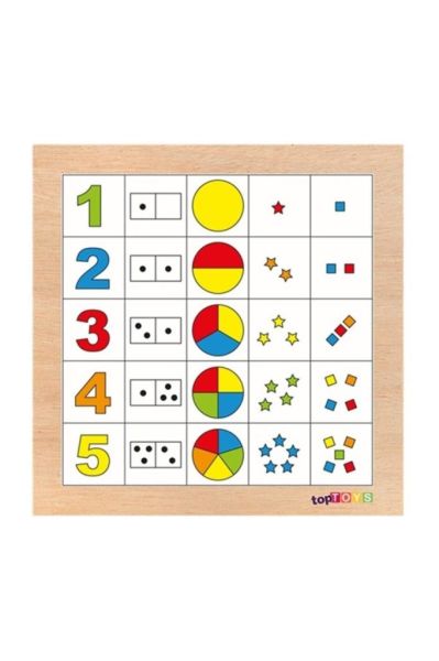 Haydi Sayalım ! 1-5 Ahşap Puzzle
