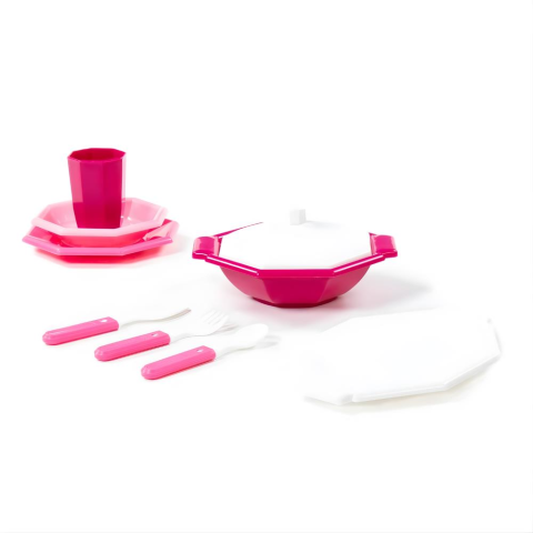 Çocuk yemek takımı ''Retro'' (9 parça) file içinde