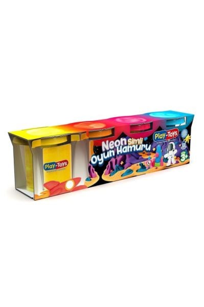 Play Toys Neon Simli Oyun Hamuru 4 Renk