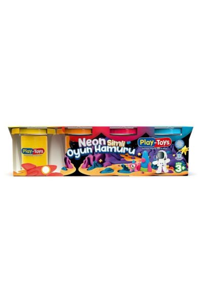 Play Toys Neon Simli Oyun Hamuru 4 Renk