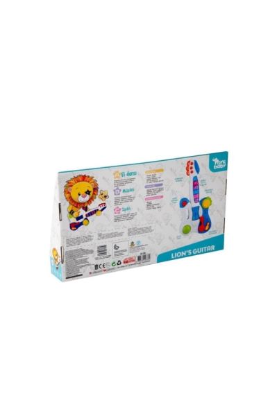 Mini Baby Oyuncak Elektronik Gitar Işıklı Müzikli Mavi +12 Ay