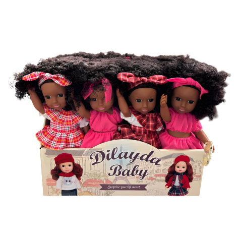 36 Cm Siyah Deri Kıyafetli Tam Vinil Güzel Kız İngilizce Şarkılı