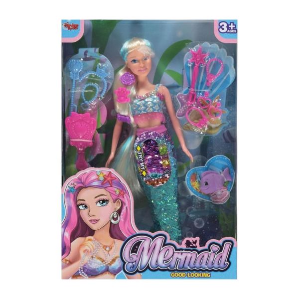 Kutulu 29CM Aksesuarlı Deniz Kızı