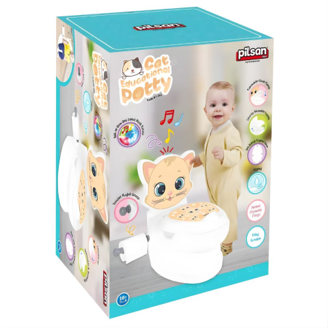 Pilsan Sesli ve Işıklı Eğitici Kedi Klozet