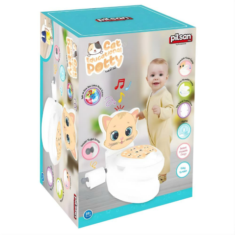 Pilsan Sesli ve Işıklı Eğitici Kedi Klozet
