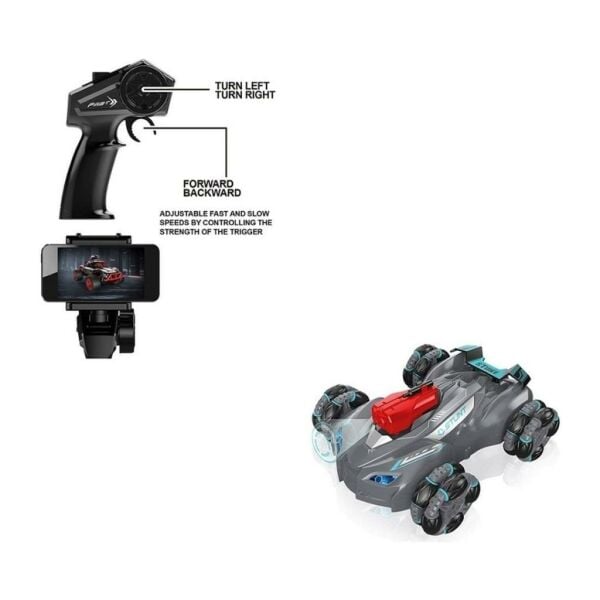 Kumandalı Wifi Kameralı Stunt Araba