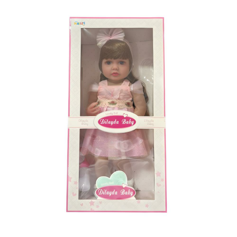 55 Cm Yeni Doğmuş Bebek, Yüksek Gerçeklikte, Tüm Vücut Yumuşak Jelden, Aksesuarlı