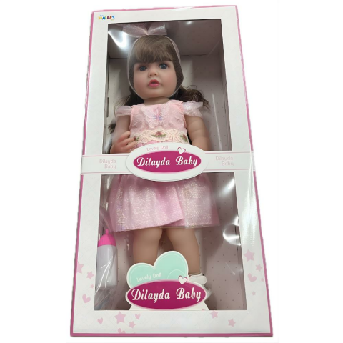 55 Cm Yeni Doğmuş Bebek, Yüksek Gerçeklikte, Tüm Vücut Yumuşak Jelden, Aksesuarlı