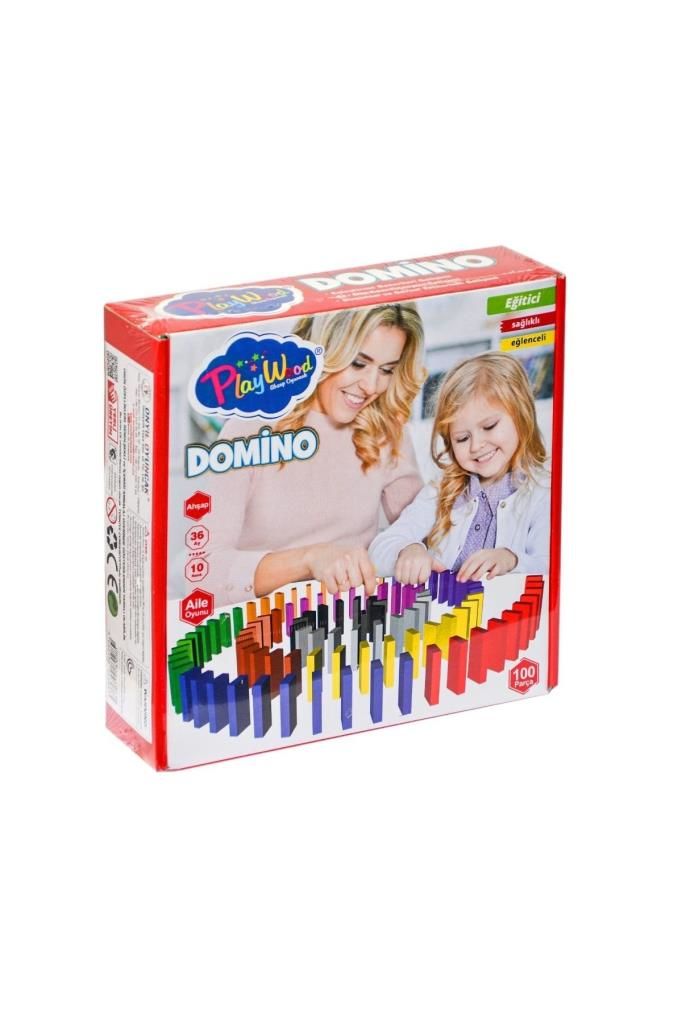 Kutuda Ahşap Domino Oyunu