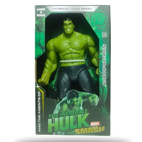 Hulk Kutulu Sesli Işıklı Tekli Figür