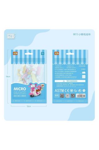 Loz Blok Oyuncak Mini Poşet 130 Parça