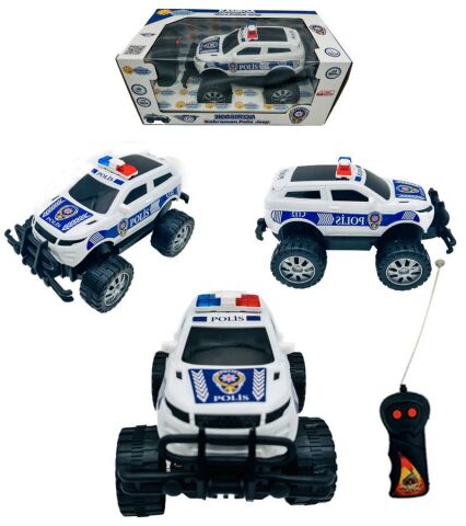 Uzaktan Kumandalı 2 Fonksiyonlu Kasırga Polis Jeep