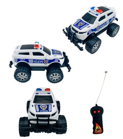 Uzaktan Kumandalı 2 Fonksiyonlu Kasırga Polis Jeep