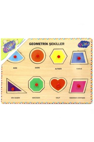 Ahşap Tutmalı Geometrik Şekiller