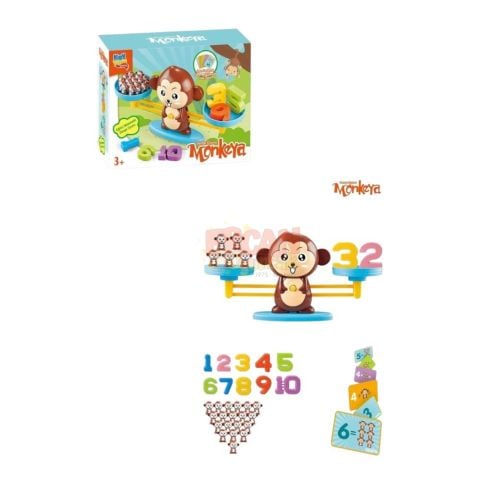 Eğitici Maymun Denge Oyunu, İşlem Kartlı Matematik Öğretici Oyun Seti