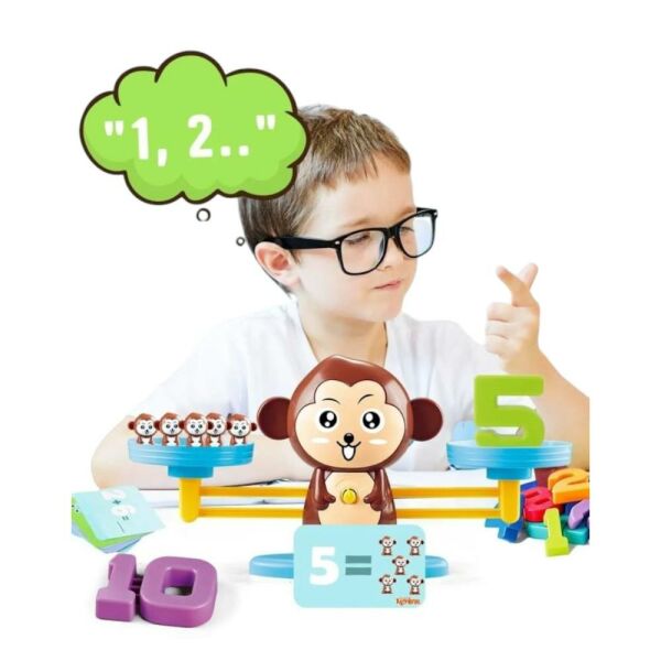 Eğitici Maymun Denge Oyunu, İşlem Kartlı Matematik Öğretici Oyun Seti
