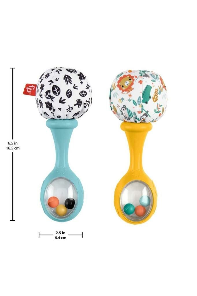 Rattle ‘n Rock Maracas baby rattle sensory toys for newborn babies ages 3 months and older