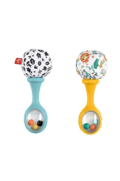 Rattle ‘n Rock Maracas baby rattle sensory toys for newborn babies ages 3 months and older