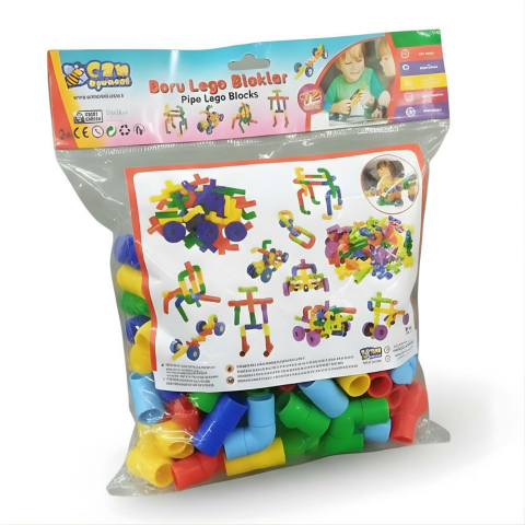 Poşette Boru Lego 72 Parça