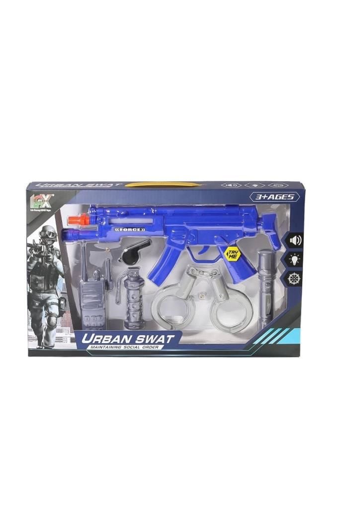 Pilli Işıklı Smart Taramalı Tüfek Seti