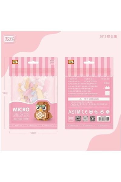 Mikro Blok Çanta Baykuş Loz 8612