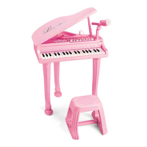 Vardem Mikrofonlu 37 Tuşlu Mp3 Çalar Büyük Pembe Piyano
