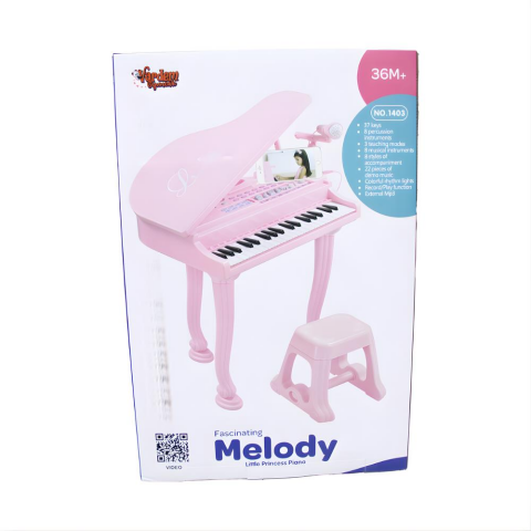 Vardem Mikrofonlu 37 Tuşlu Mp3 Çalar Büyük Pembe Piyano