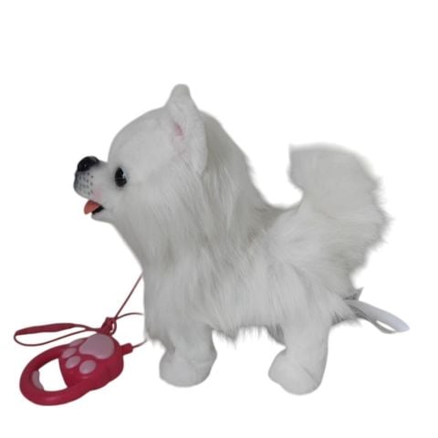 Peluş Tasmalı Yürüyen-Havlayan Fino Köpek