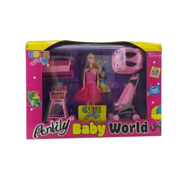 Kutulu Aksesuarlı Bebek Seti