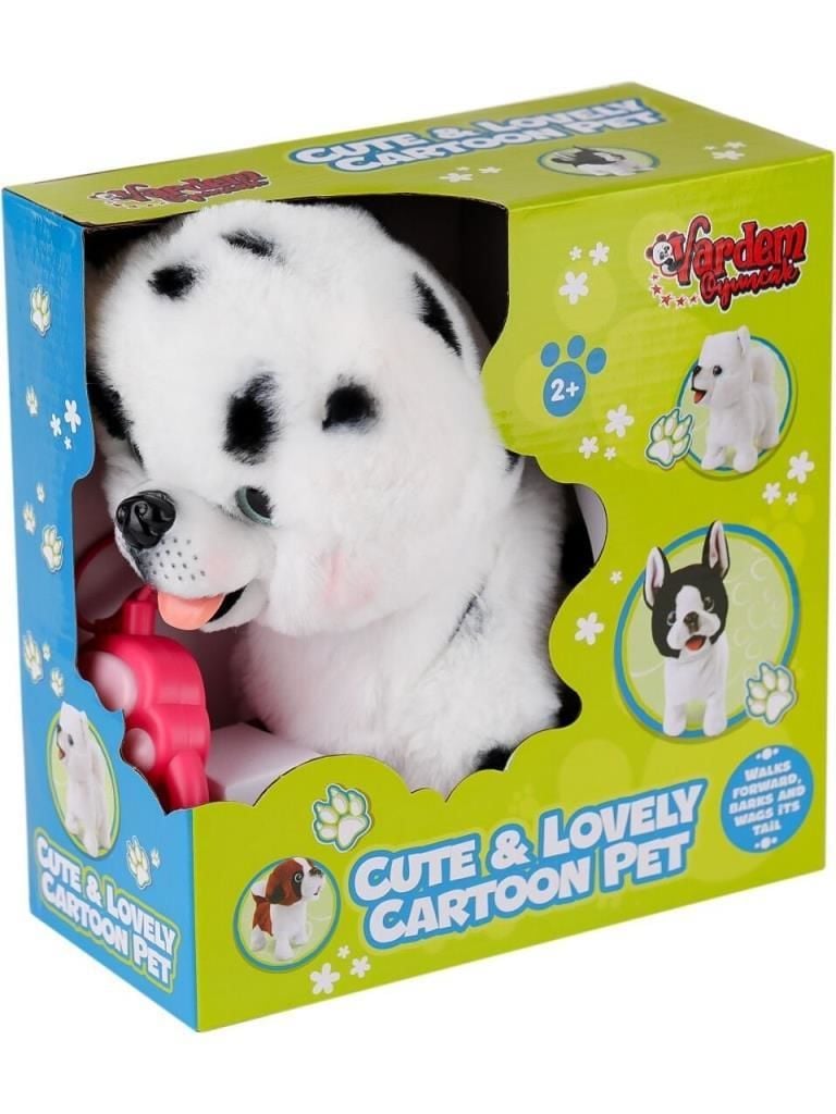 Peluş Tasmalı Yürüyen-Havlayan Benekli Köpek