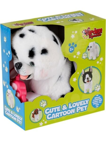 Peluş Tasmalı Yürüyen-Havlayan Benekli Köpek