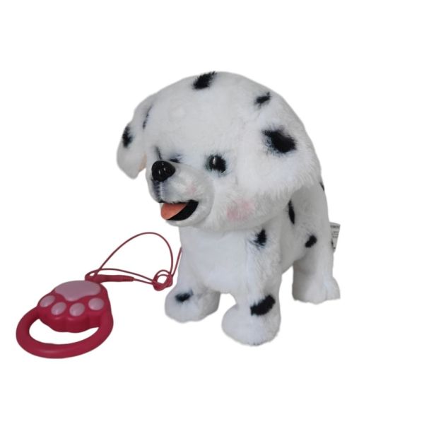 Peluş Tasmalı Yürüyen-Havlayan Benekli Köpek