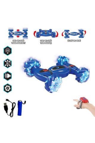 Bilekten Kontrollü Işıklı ve Müzikli 4 Teker Tırmanış Aracı