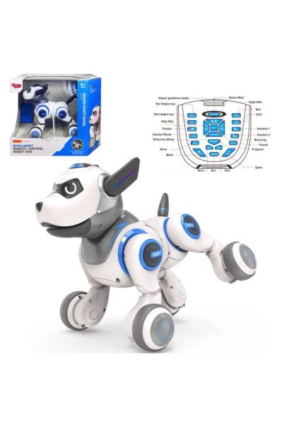 ROBOT KÖPEK KUMANDALI İNTERAKTİF F/F IŞIKLI MÜZİKLİ ŞARJLI 6+