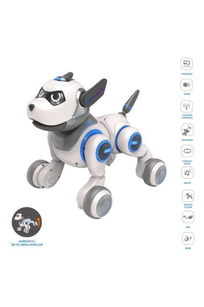 ROBOT KÖPEK KUMANDALI İNTERAKTİF F/F IŞIKLI MÜZİKLİ ŞARJLI 6+
