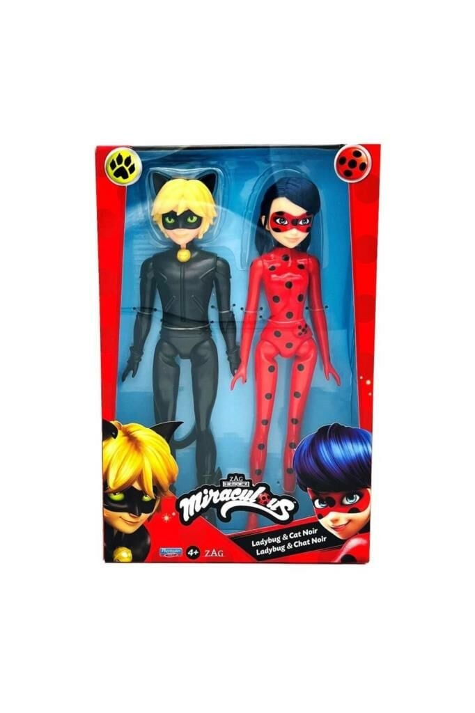 Miraculous 26 cm LadyBug ve Cat Noir