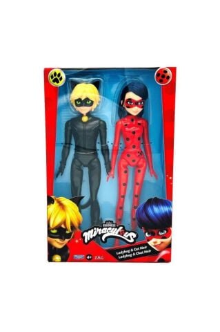 Miraculous 26 cm LadyBug ve Cat Noir
