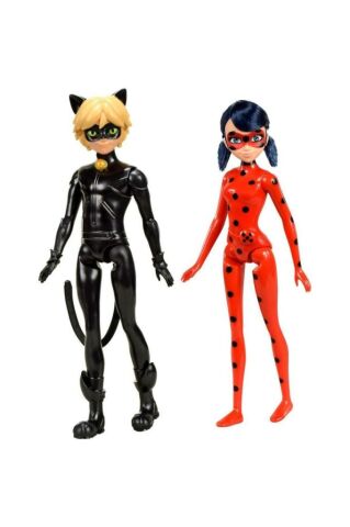 Miraculous 26 cm LadyBug ve Cat Noir