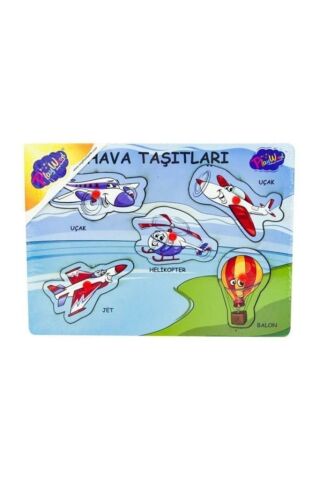 Ahşap Tutmalı Kara ve Hava Taşıtları Puzzle