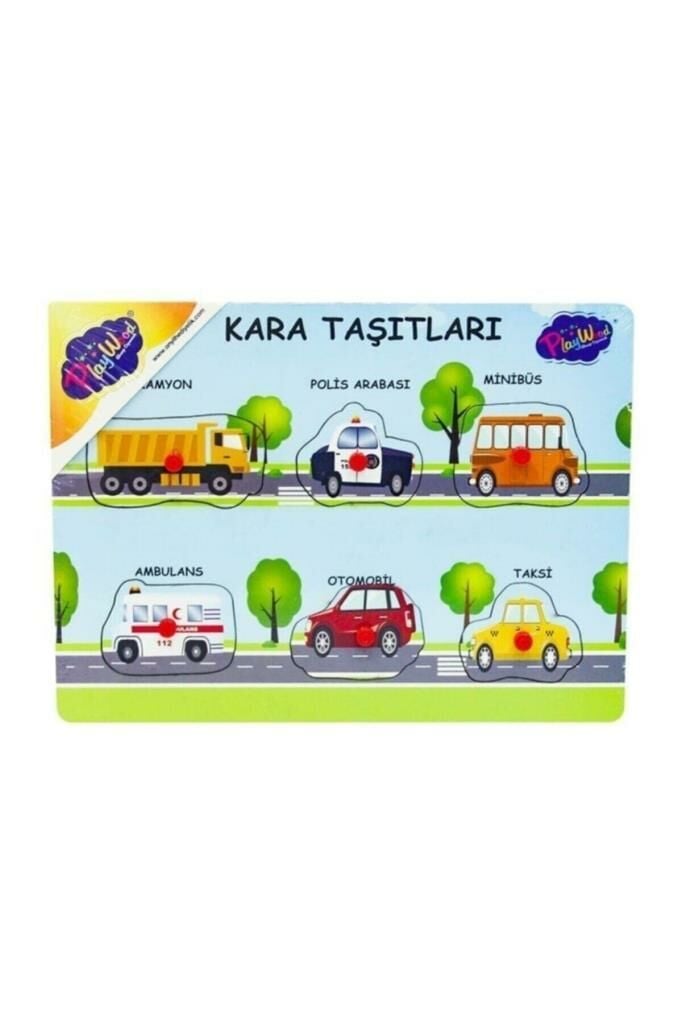 Ahşap Tutmalı Kara ve Hava Taşıtları Puzzle
